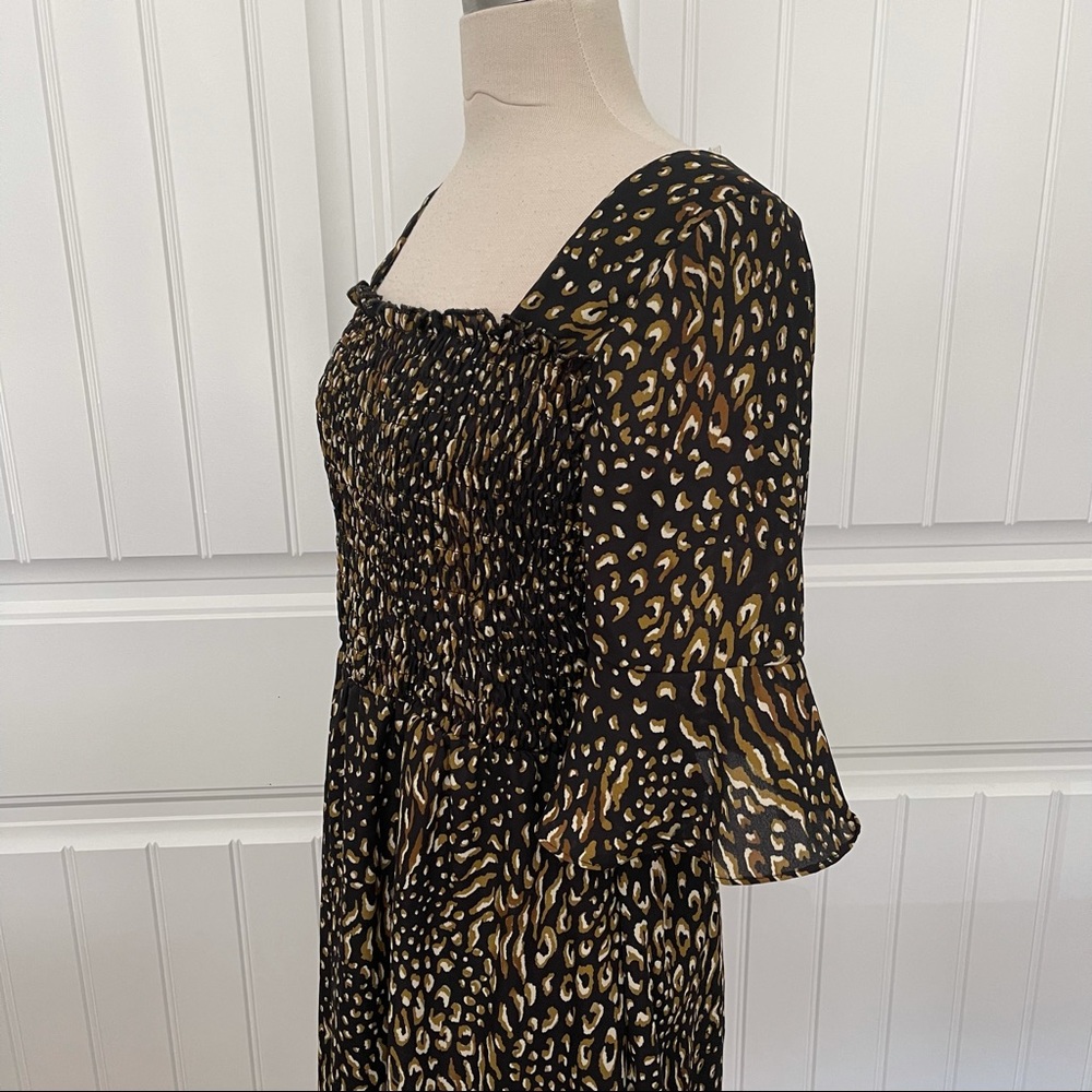 Lily White Ginette Leopard Back Tie Dress - Picture 4 of 9